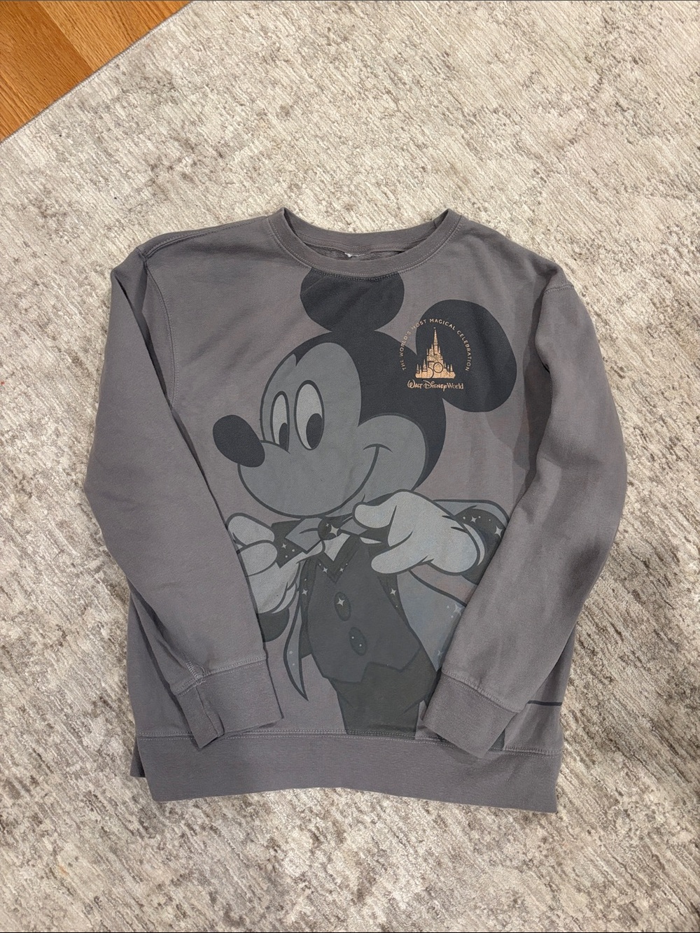 Disney Walt Disney World 50th Anniversary Mickey Mouse Crewneck Sweatshirt